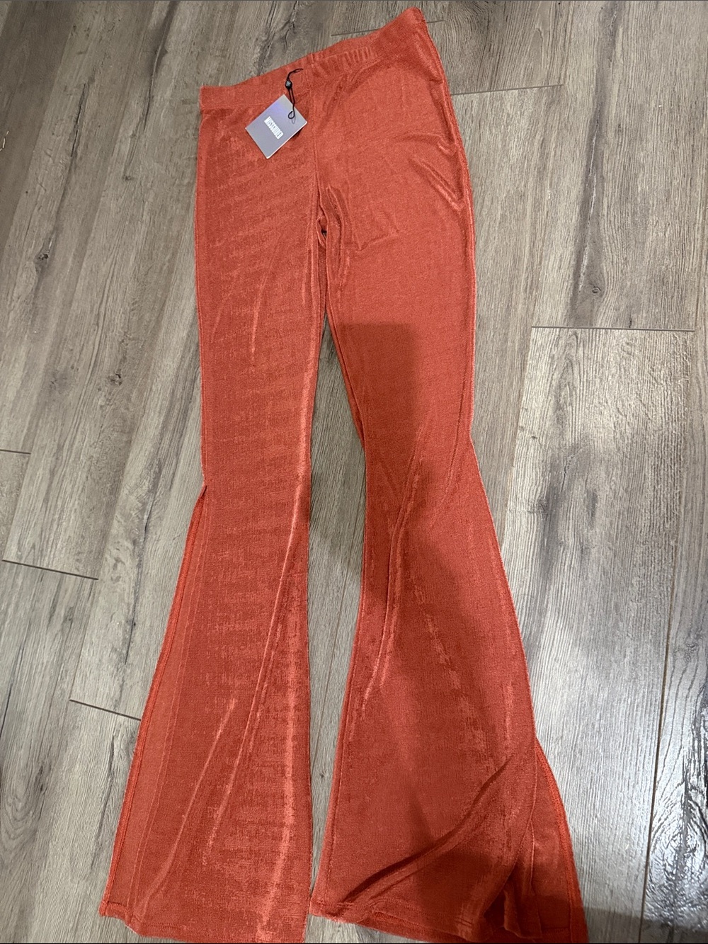 Missguided flare trouser NWT rust 6